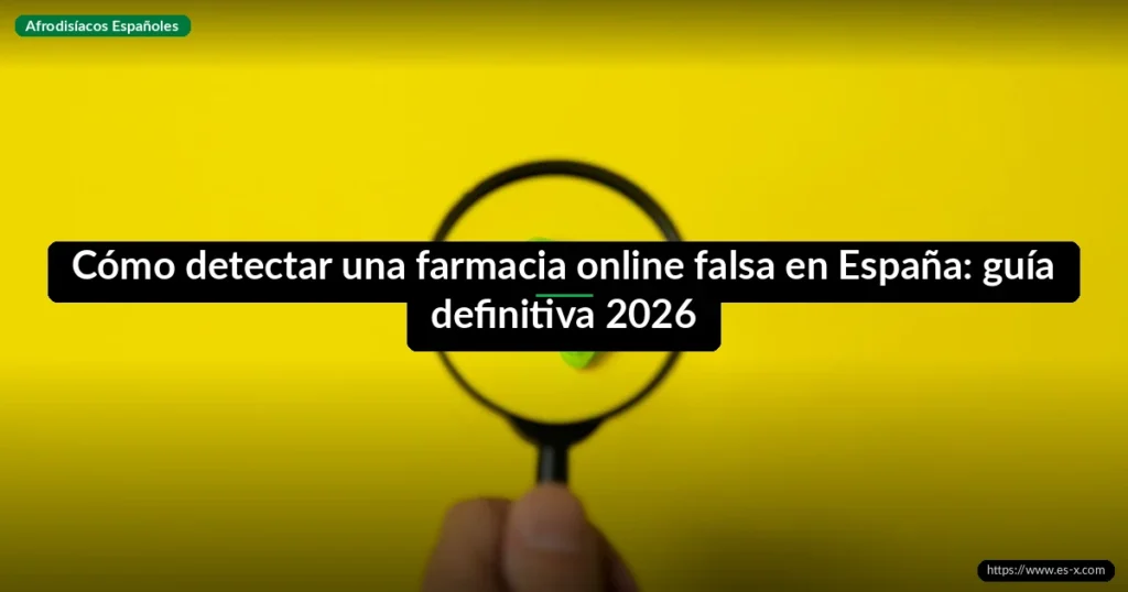 Cómo detectar una farmacia online falsa en España: guía definitiva 2026