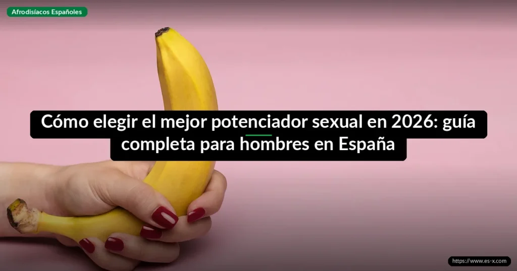 Cómo elegir el mejor potenciador sexual en 2026: guía completa para hombres en España