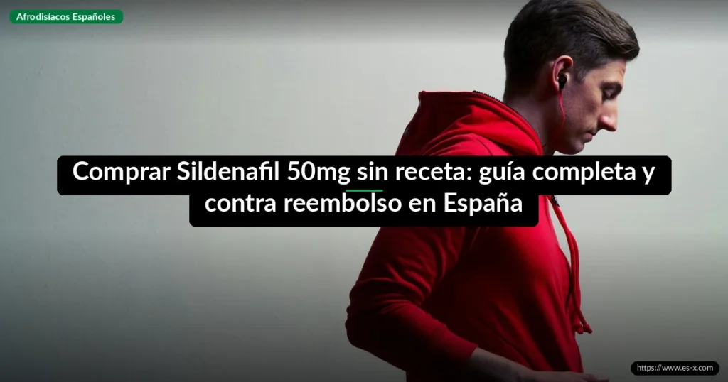 Comprar Sildenafil 50mg sin receta: guía completa y contra reembolso en España