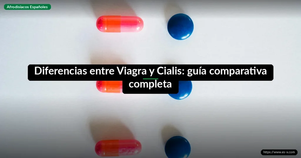 Diferencias entre Viagra y Cialis: guía comparativa completa