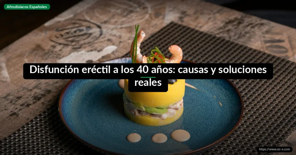 Disfunción eréctil a los 40 años: causas y soluciones reales