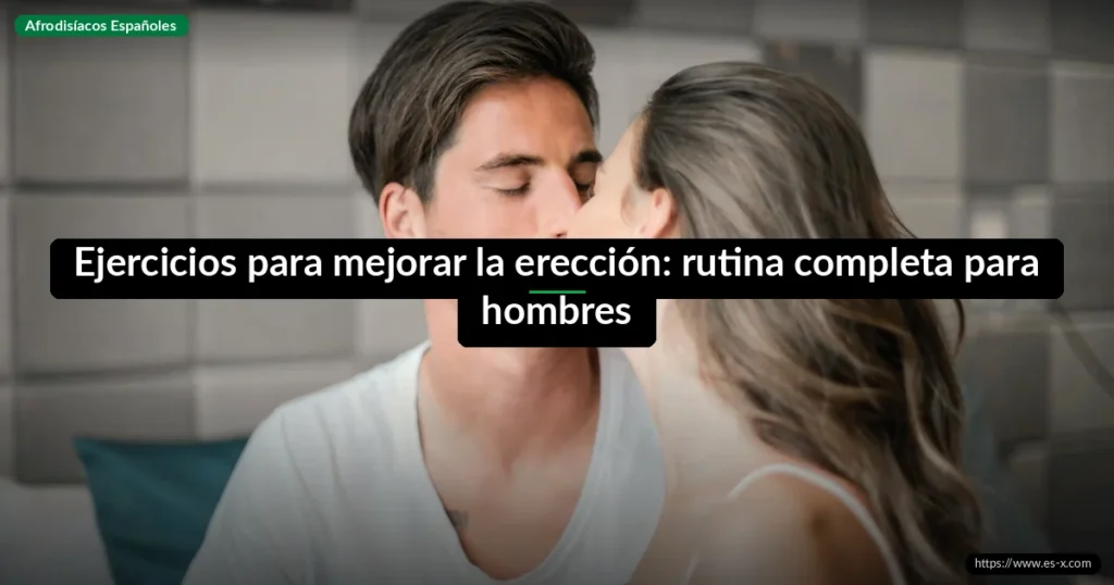 Ejercicios para mejorar la erección: rutina completa para hombres