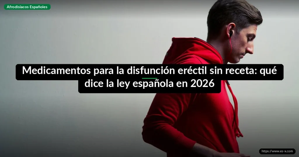 Medicamentos para la disfunción eréctil sin receta: qué dice la ley española en 2026