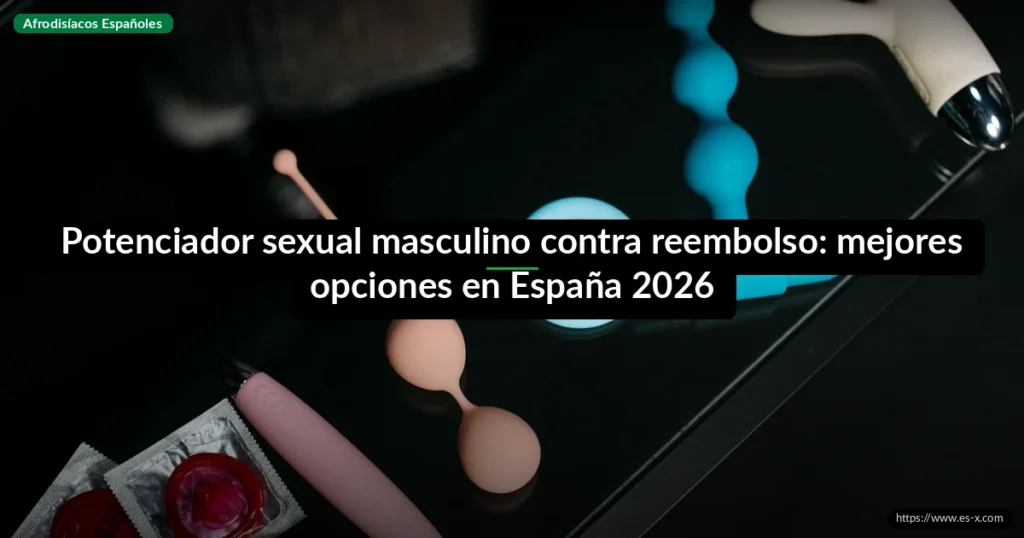 Potenciador sexual masculino contra reembolso: mejores opciones en España 2026