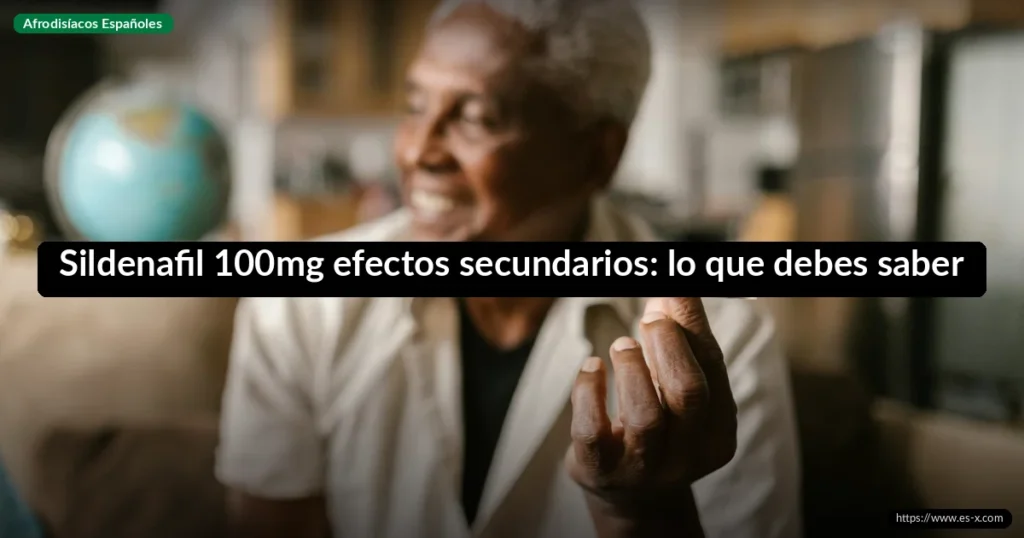 Sildenafil 100mg efectos secundarios: lo que debes saber