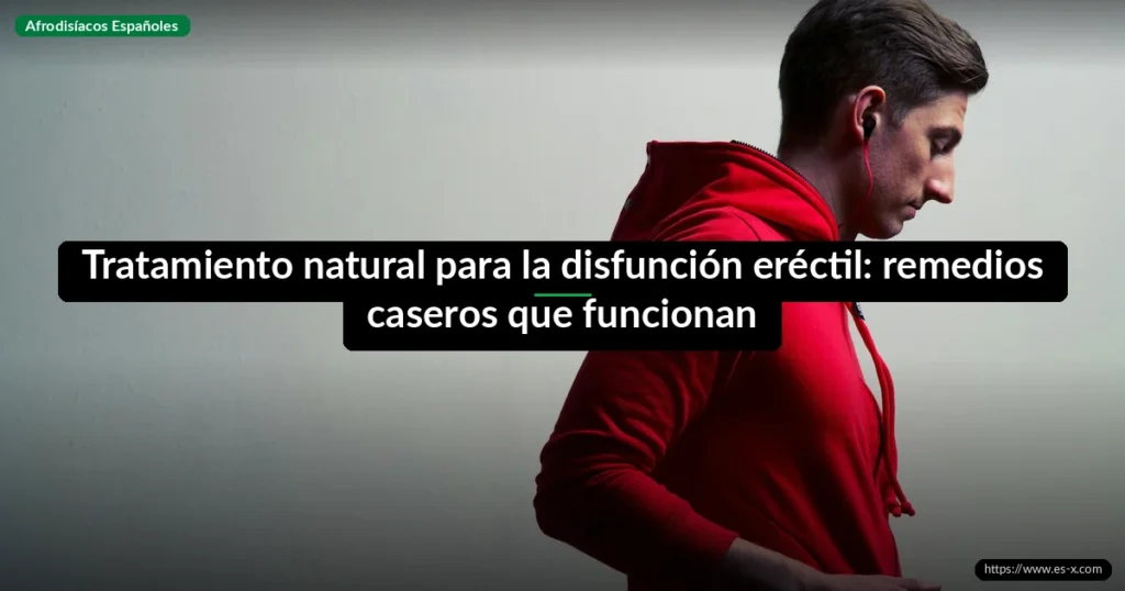 Tratamiento natural para la disfunción eréctil: remedios caseros que funcionan