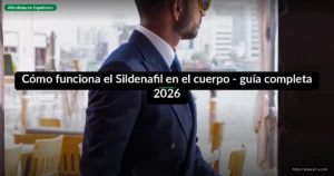Cómo funciona el Sildenafil en el cuerpo - guía completa 2026