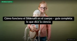 Cómo funciona el Sildenafil en el cuerpo – guía completa: lo que dice la ciencia