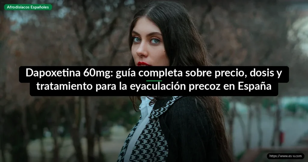 Dapoxetina 60mg: guía completa sobre precio, dosis y tratamiento para la eyaculación precoz en España
