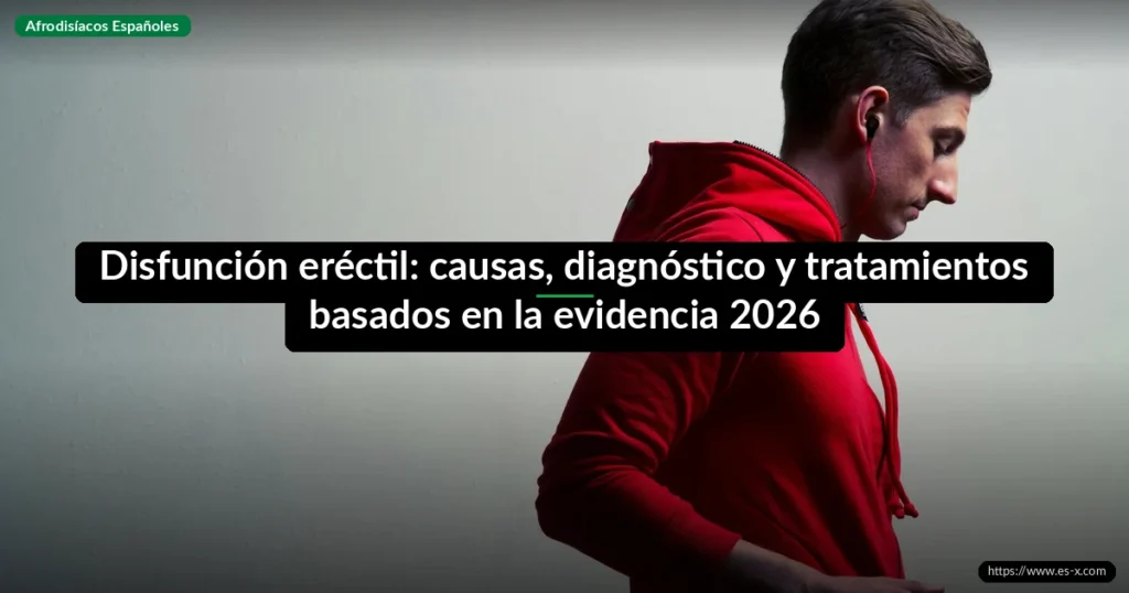 Disfunción eréctil: causas, diagnóstico y tratamientos basados en la evidencia 2026