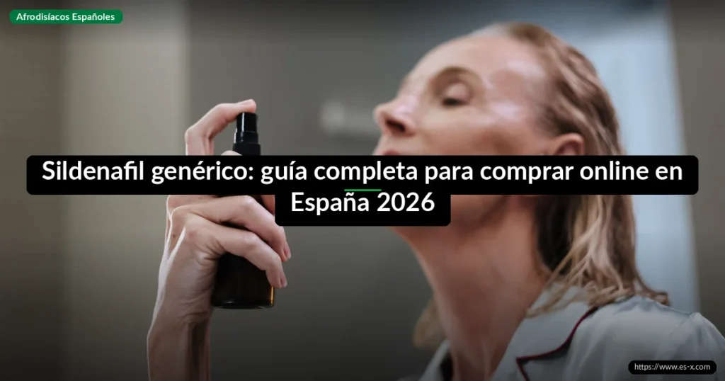 Sildenafil genérico: guía completa para comprar online en España 2026