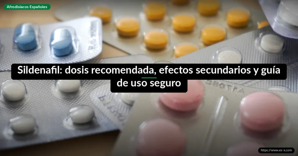 Sildenafil: dosis recomendada, efectos secundarios y guía de uso seguro