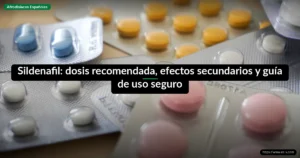 Sildenafil: dosis recomendada, efectos secundarios y guía de uso seguro