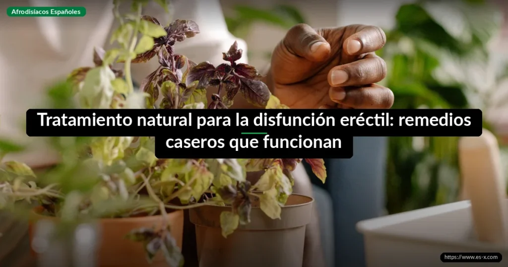 Tratamiento natural para la disfunción eréctil: remedios caseros que funcionan