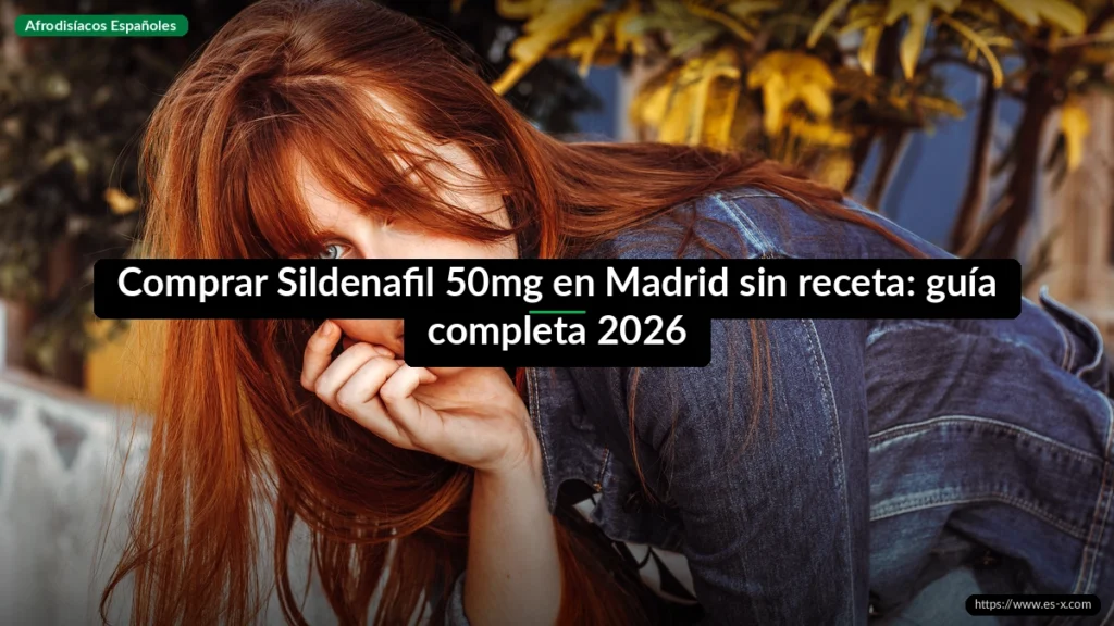 Comprar Sildenafil 50mg en Madrid sin receta: guía completa 2026