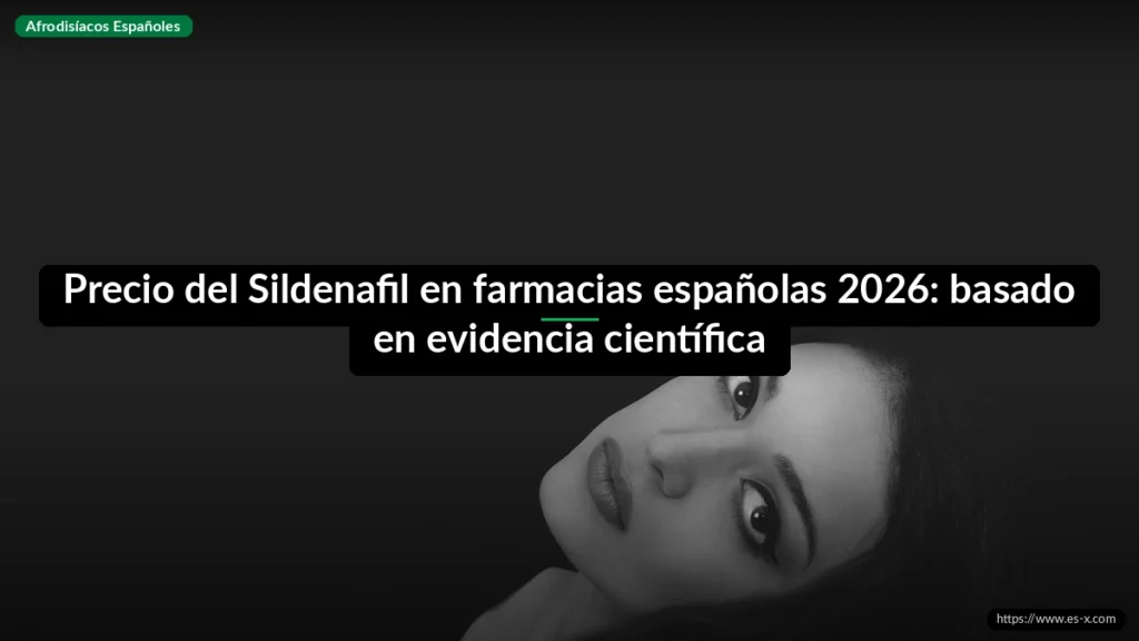 Precio del Sildenafil en farmacias españolas 2026: basado en evidencia científica
