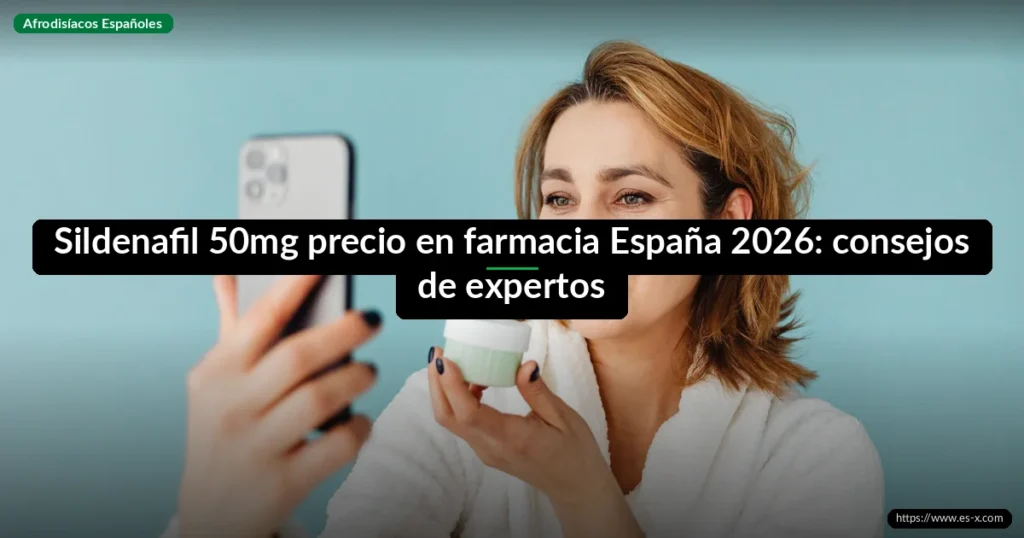 Sildenafil 50mg precio en farmacia España 2026: consejos de expertos