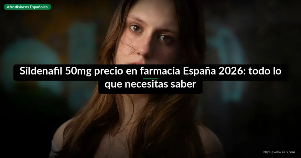 Sildenafil 50mg precio en farmacia España 2026: todo lo que necesitas saber